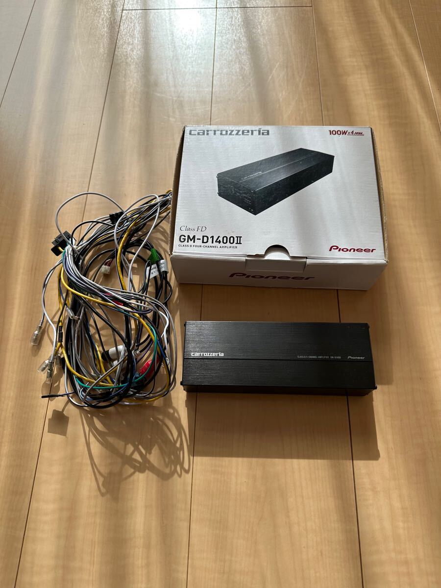 カロッツェリア　パワーアンプ　GM-D1400II カロッツェリア パイオニア パワーアンプ GM-D1400Ⅱ 配線ハーネス付き