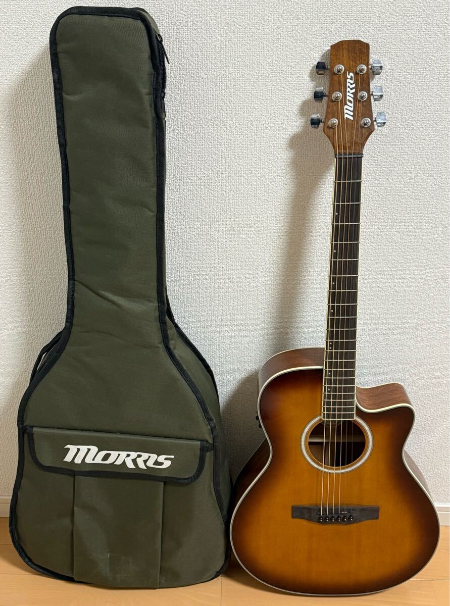 morris モーリス アコースティックギター ケース付き Morris アコースティックギター ケース付き
