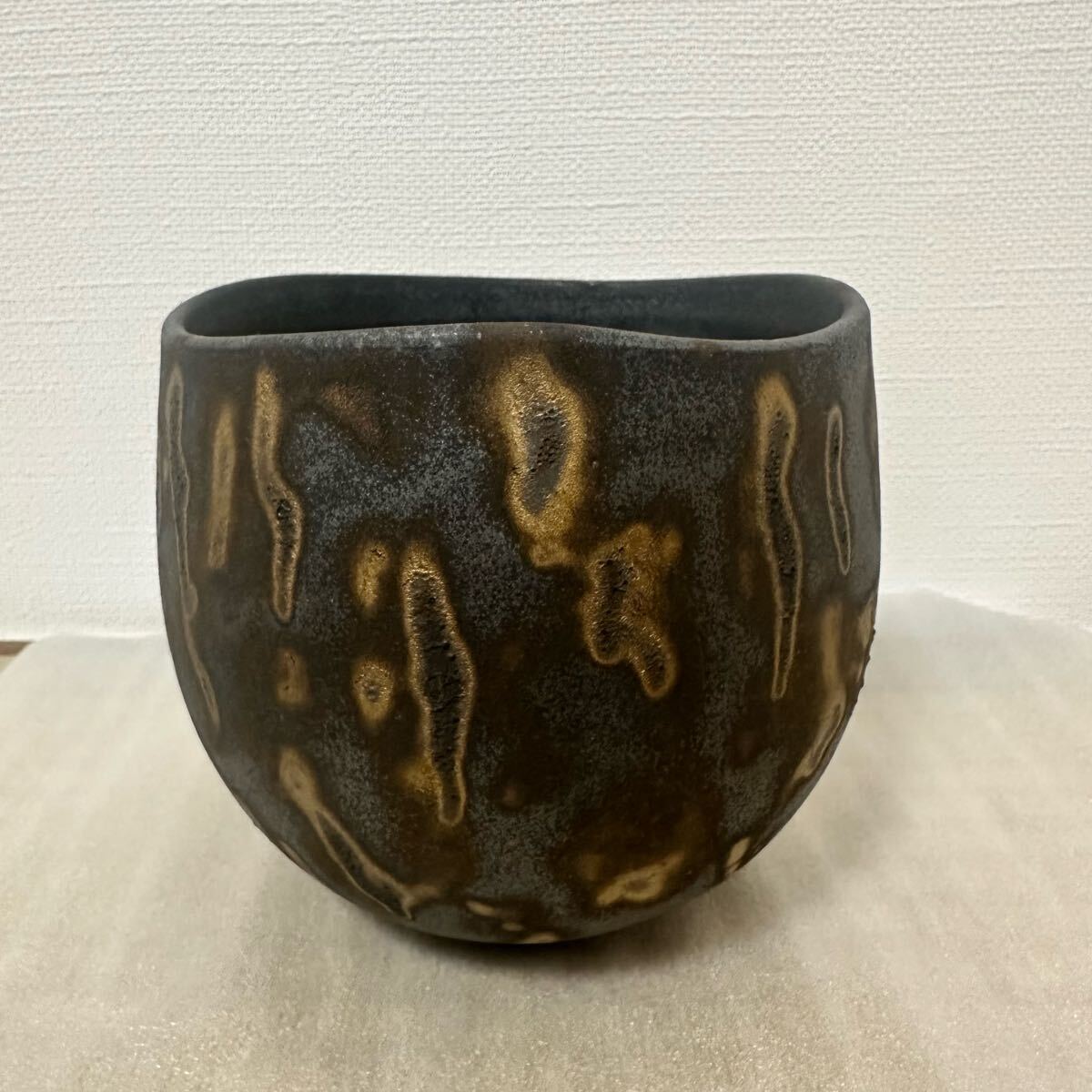 新品未使用】細川政己植木鉢豹紋