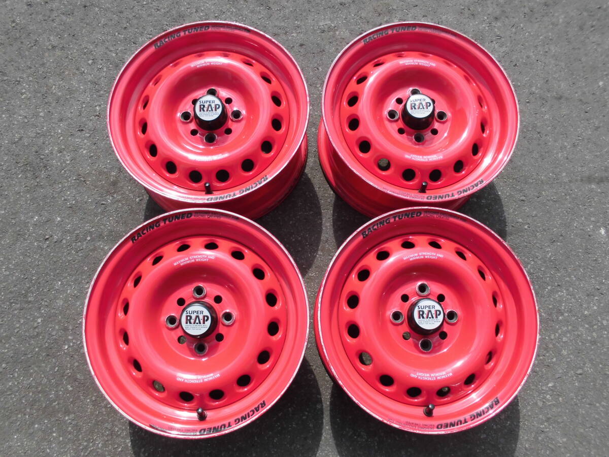旧車ホイール SUPER RAP スーパーラップ BRIDGESTONE製 14インチ 2本