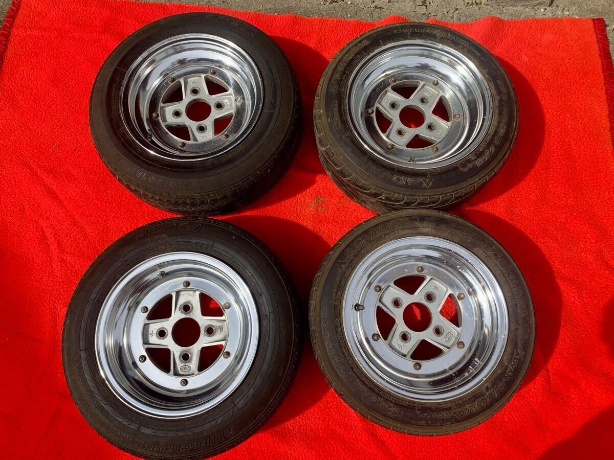 SSR マーク2 スピードスター 13インチ 114.3 旧車ホイール（中古】☆美 