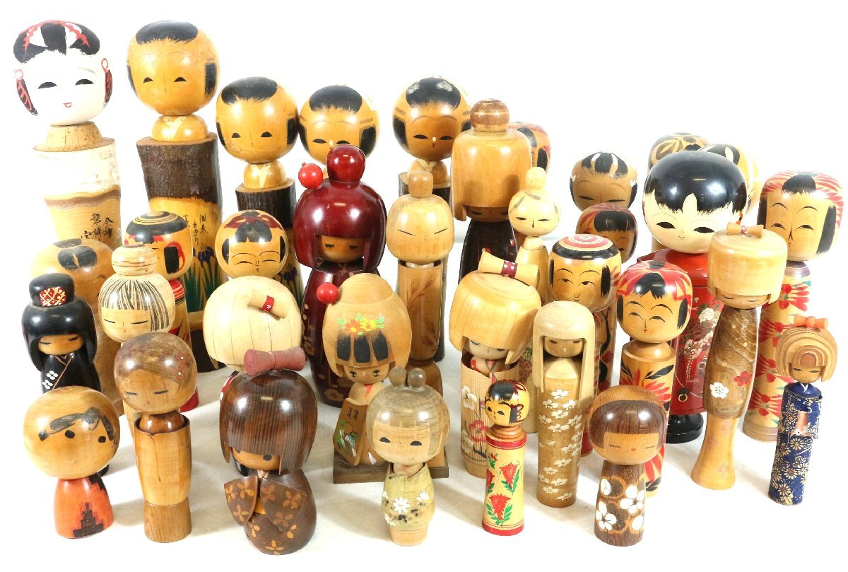 ACB-C3D019 加藤龍雄作 こけし 梅の香り 木地玩具 置物 インテリア  