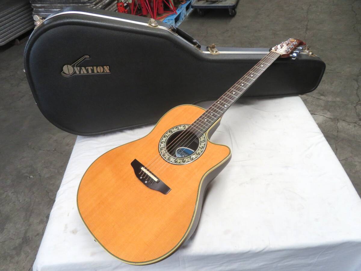 【動作良好・希少品】OVATION CU257-RRB pinnacle 中古】美品希少 Ovation オベーション CU257 RRB Pinnacle 新品