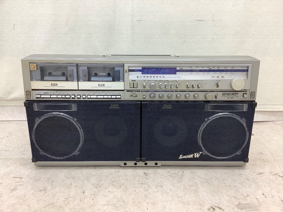 ラジカセ SHARP QT-Z6 レトロ ダブルカセット シャープ