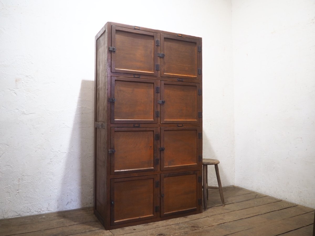 【Ryo Yamagchi】下駄箱　収納棚　銭湯　昭和レトロ 昭和レトロジオラマ 「銭湯 下駄箱、番台、脱衣所」