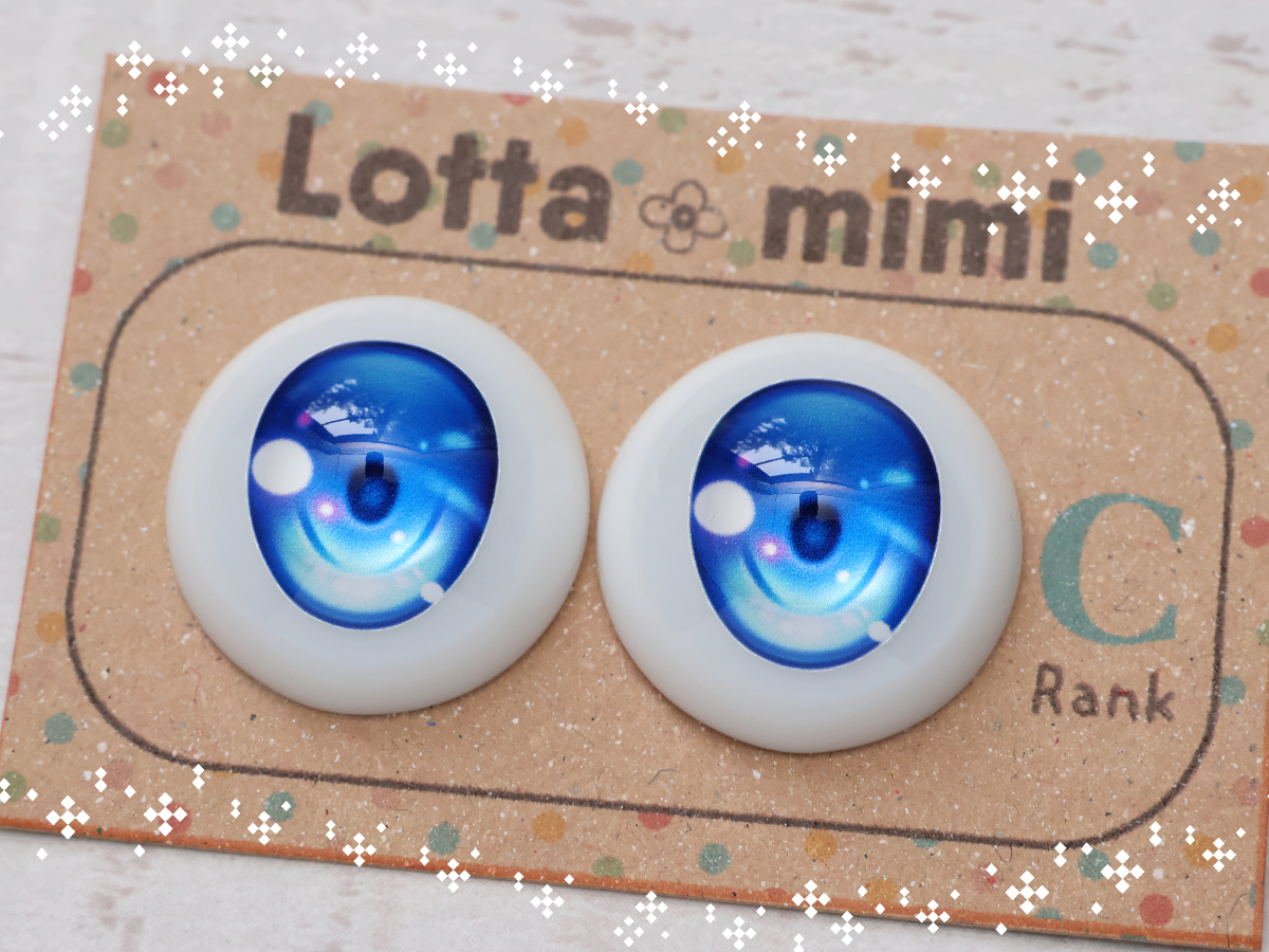 【Typeビースト　ヒースグレー　B品】レジンアイ 22mm相当 Lotta mimi