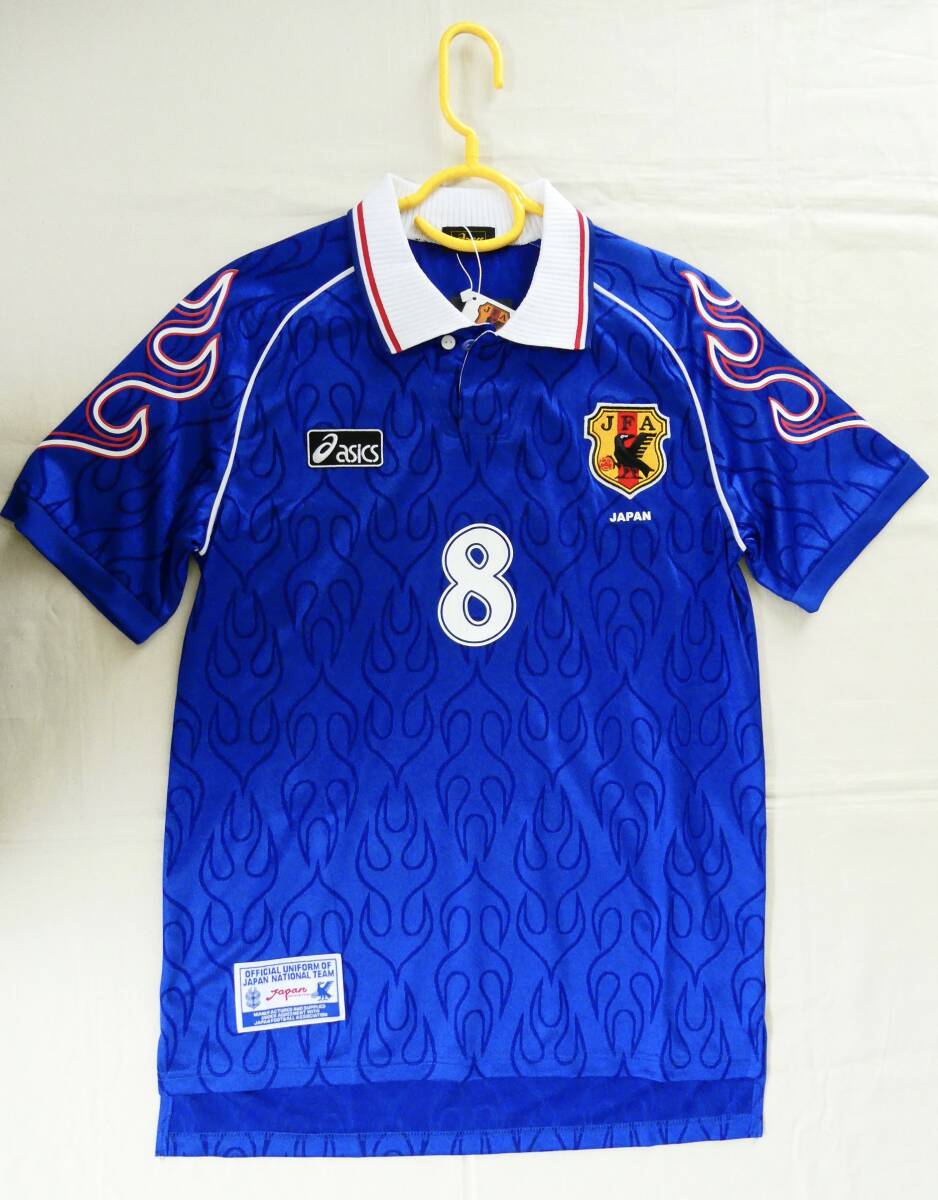 日本代表 正規ユニフォーム1998 名波浩 10番 フランスW杯 炎 asics レア 日本代表 正規ユニフォーム98名波浩 10番 フランスW杯 炎