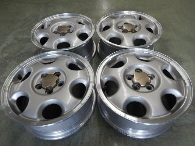 スバル純正 アルミ 12x4.00B(+40)PCD100/4穴 155/70R12 BSタイヤ