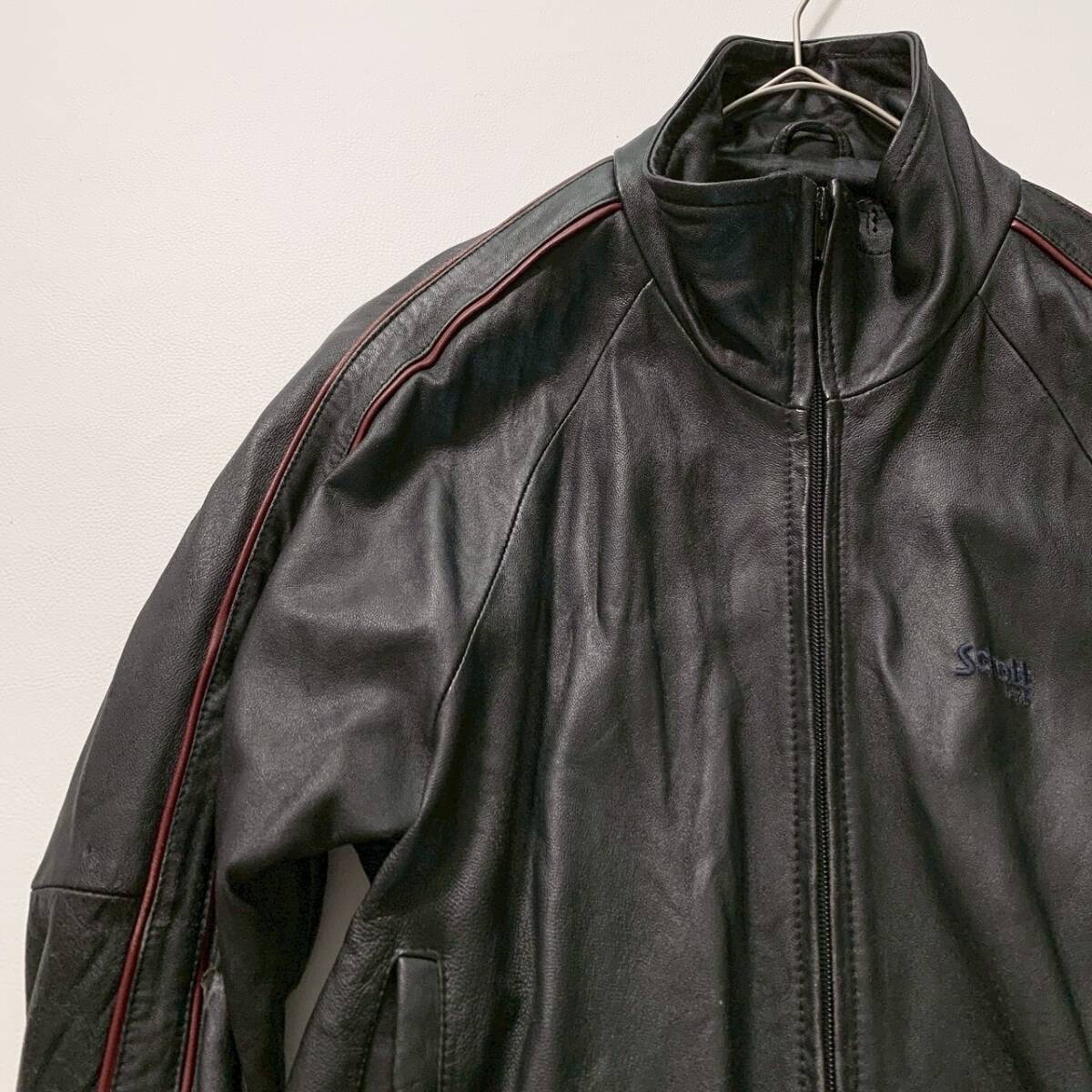 希少◎美品 フレッドペリー【FRED PERRY】羊革 ラムレザートラック