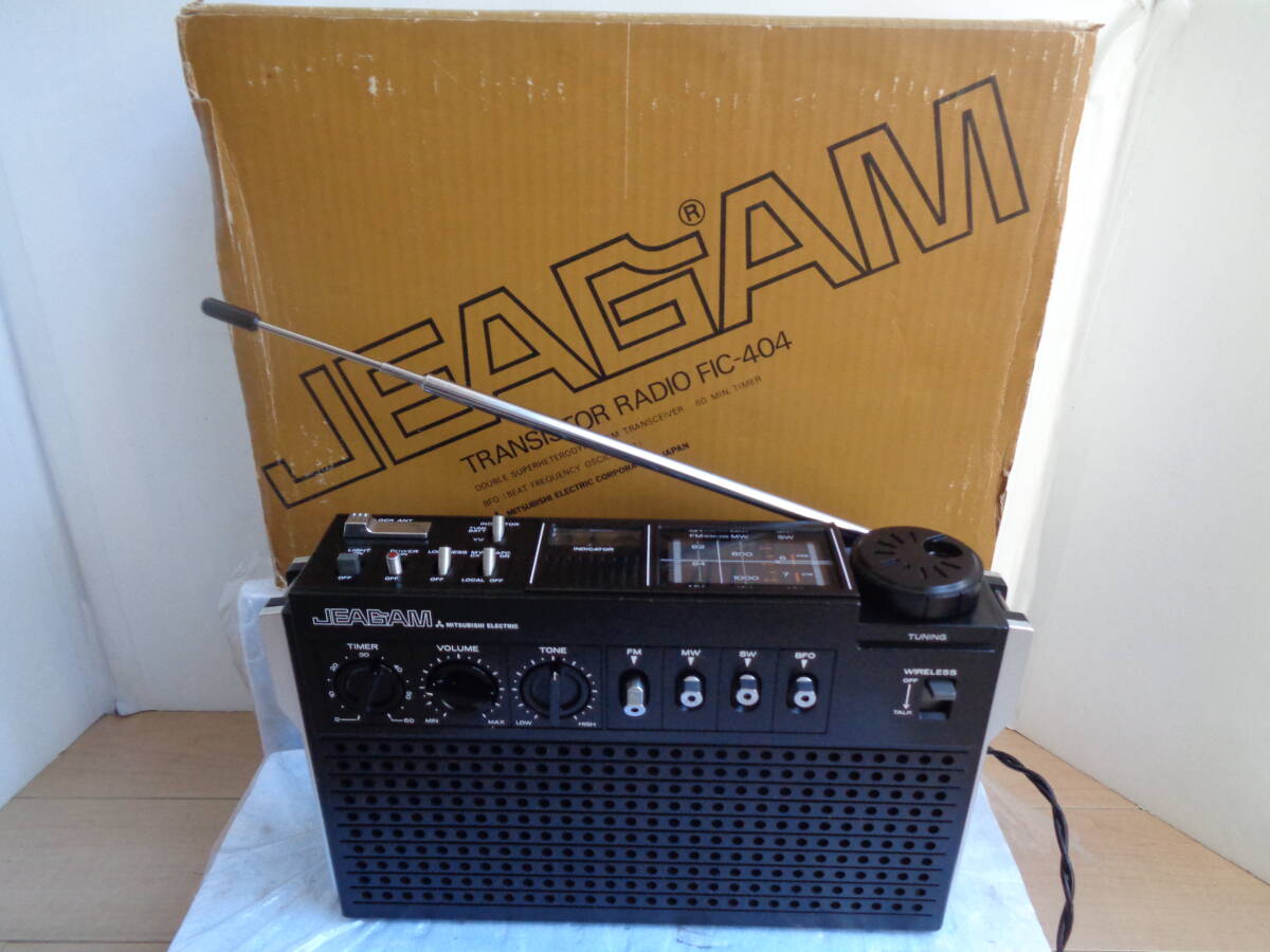 三菱 JEAGAM ジーカム FIC-304 3 バンドラジオ 整備作動品の落札情報