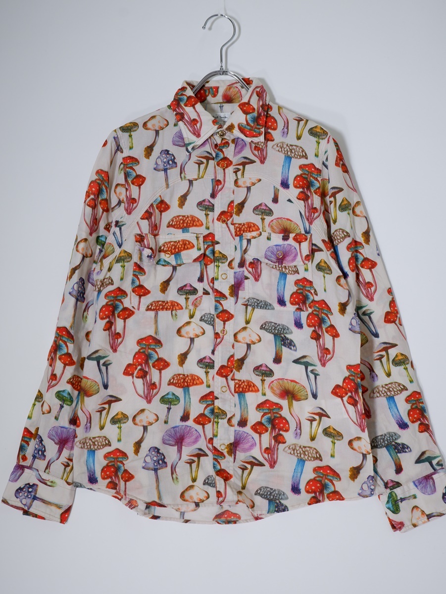 中古】美品 パリコレ Paul Smith ポールスミス キノコ柄 ウエスタン