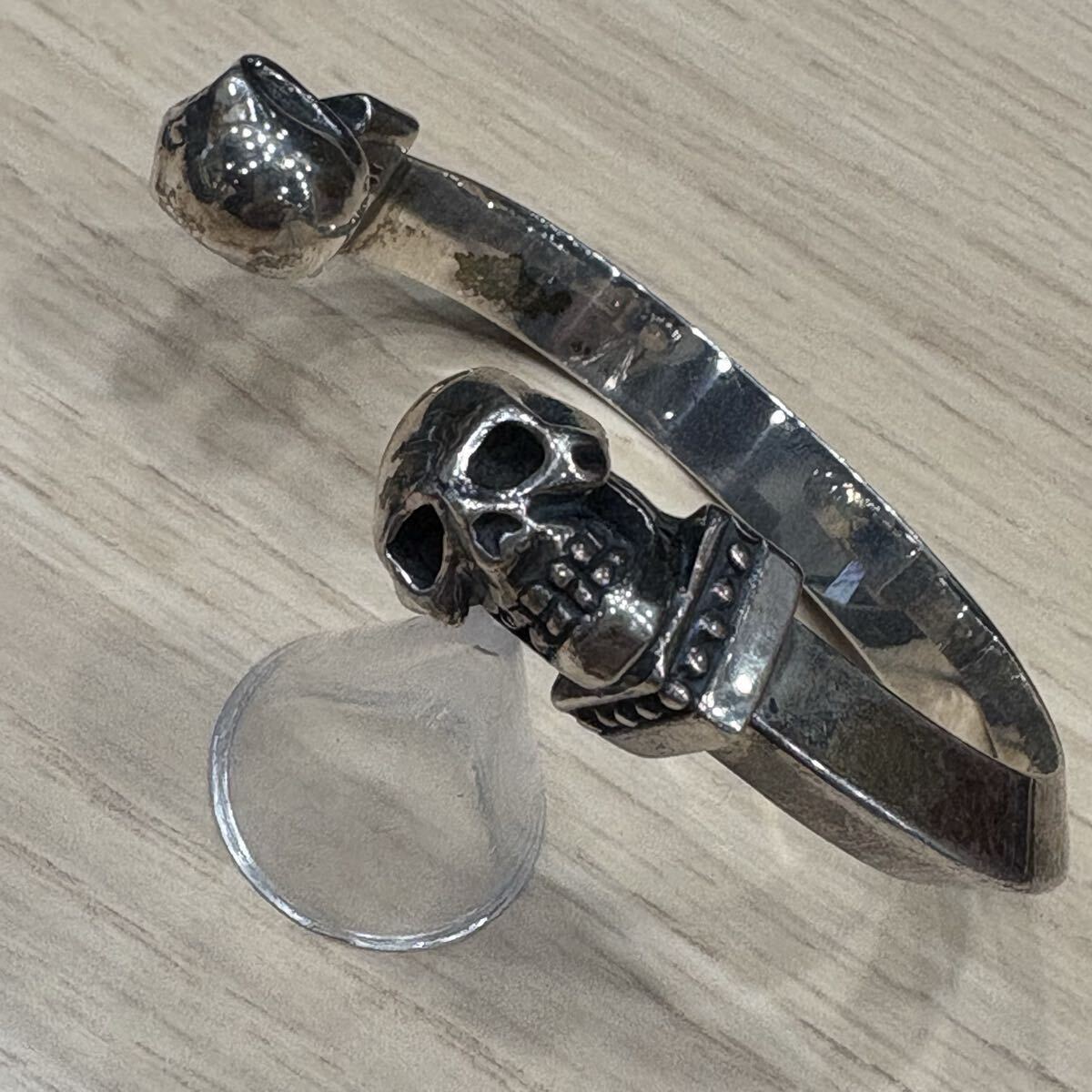 生前 gaboratory ガボール 5スカル レザーブレスレットの落札情報詳細