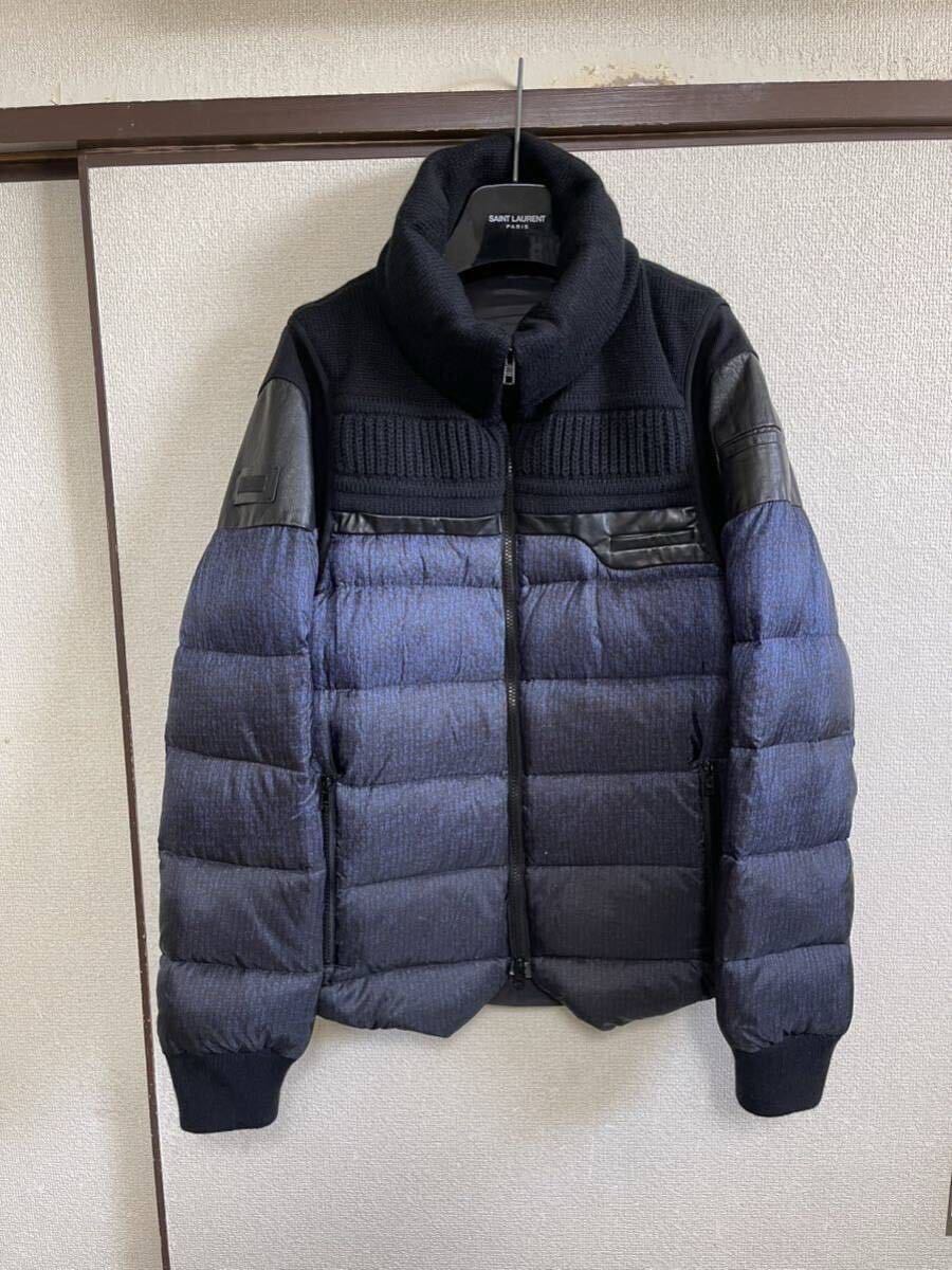 目立った傷や汚れなし】undercover 袖レザー ダウンジャケット Leather