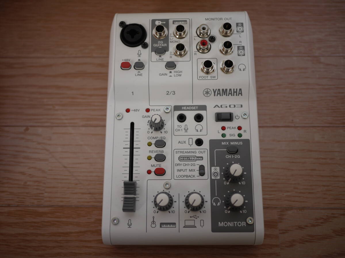 新品　YAMAHA AG03 MK2　ヤマハ ライブストリーミングミキサー　オーディオインターフェースの2番目の画像