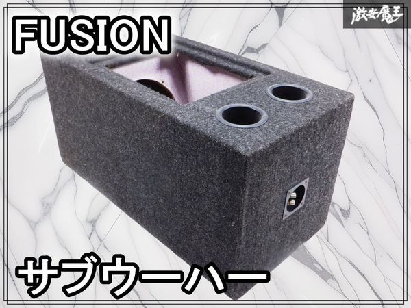 FUSION フュージョン FSN-ZX28 汎用 ウーハーボックス ウーファー 2発 FUSION フュージョン FSN-ZX28 汎用 ウーハーボックス ウーファー 2発