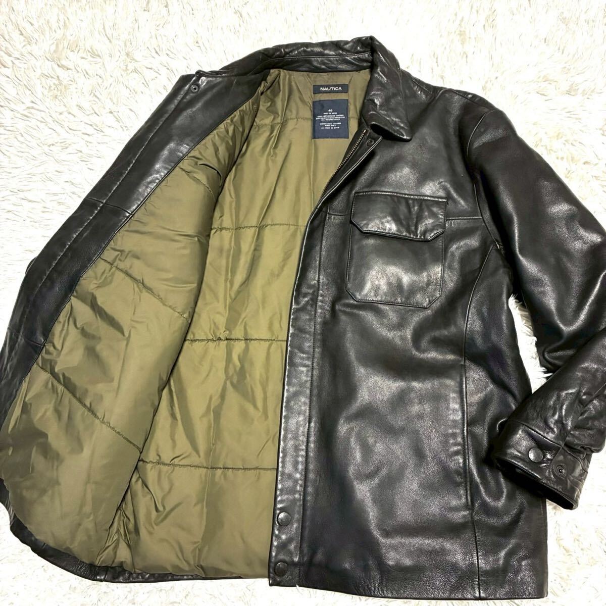 国内定価40万超☆ 美品 エンリコ マンデッリ ENRICO MANDELLI レザー 