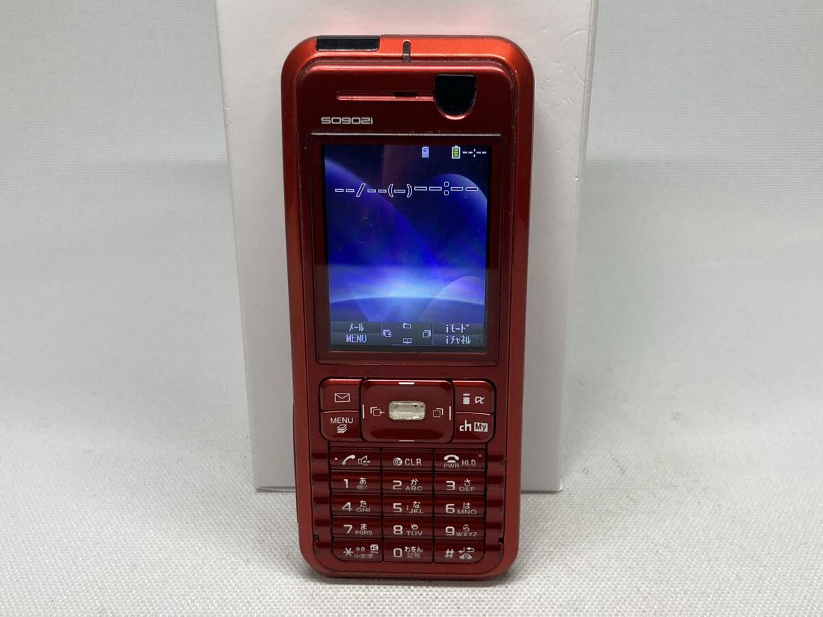 NTT docomo FOMA SO902i レッド ＆ ガラケー用乾電池式充電器（FOMA 3G 