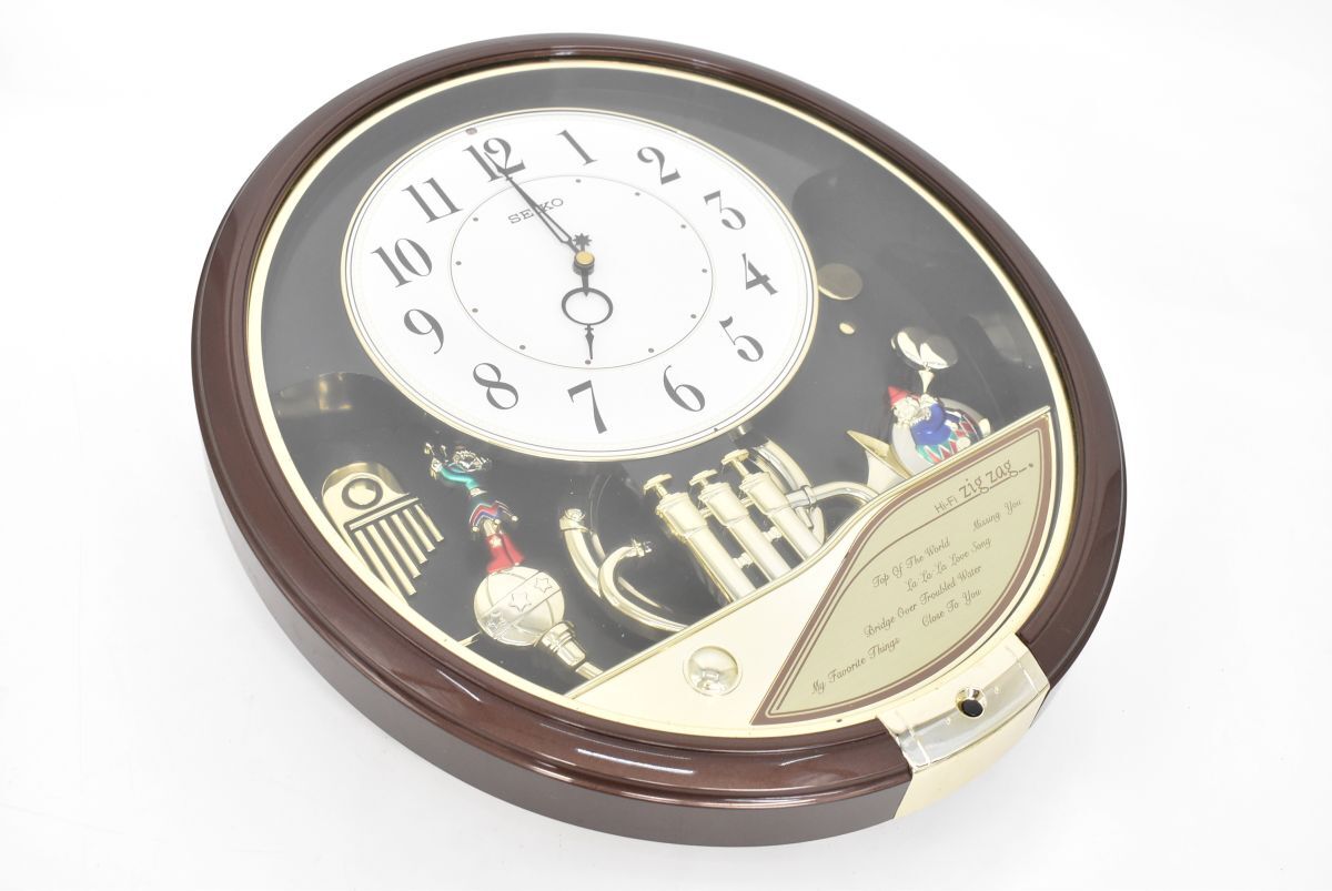 SEIKO セイコー からくり時計 AM509S zig zag ジグザグ メロディ 6曲