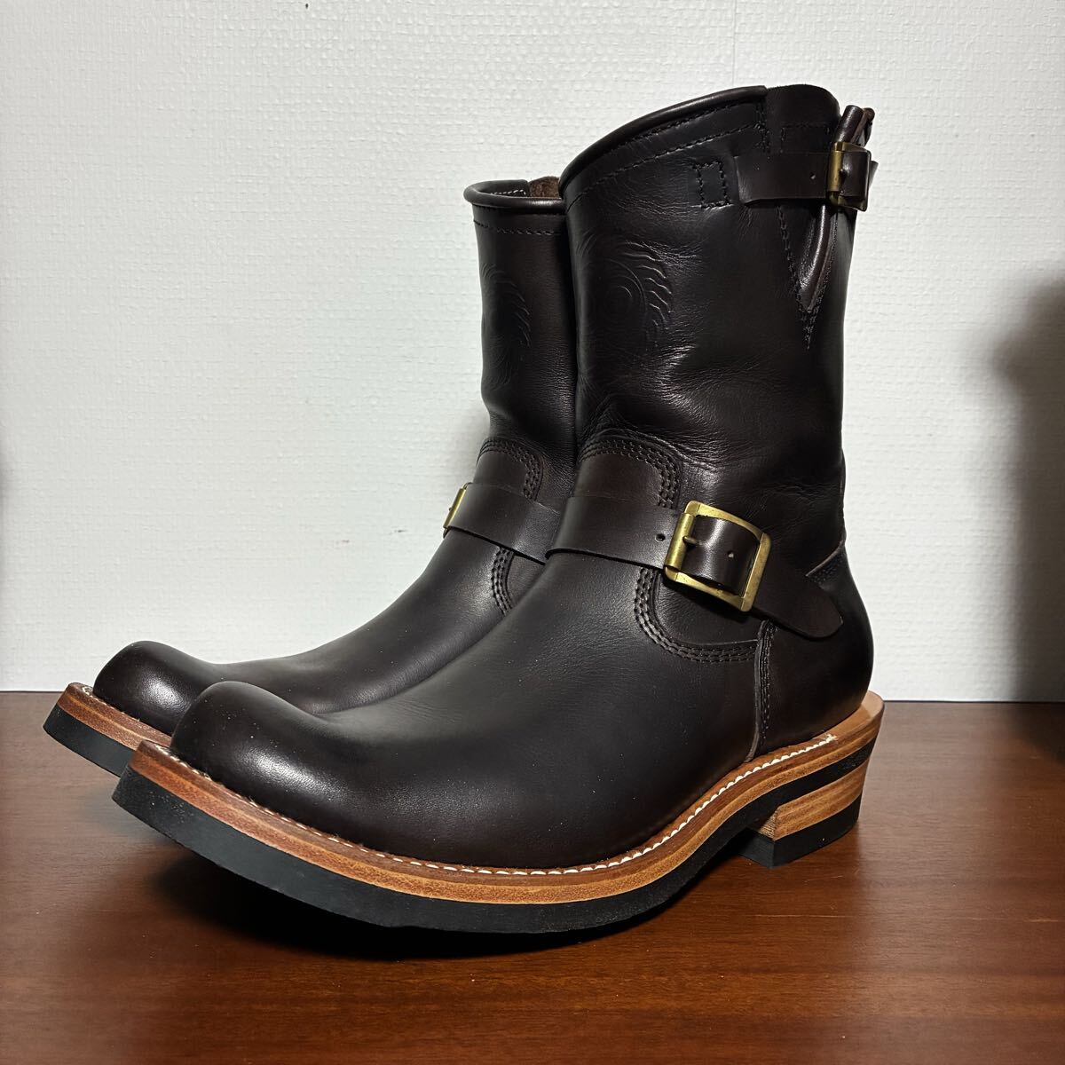 ゼローズ エンジニアブーツ type 1 8E zerrows フラットトゥ 26.0E 先