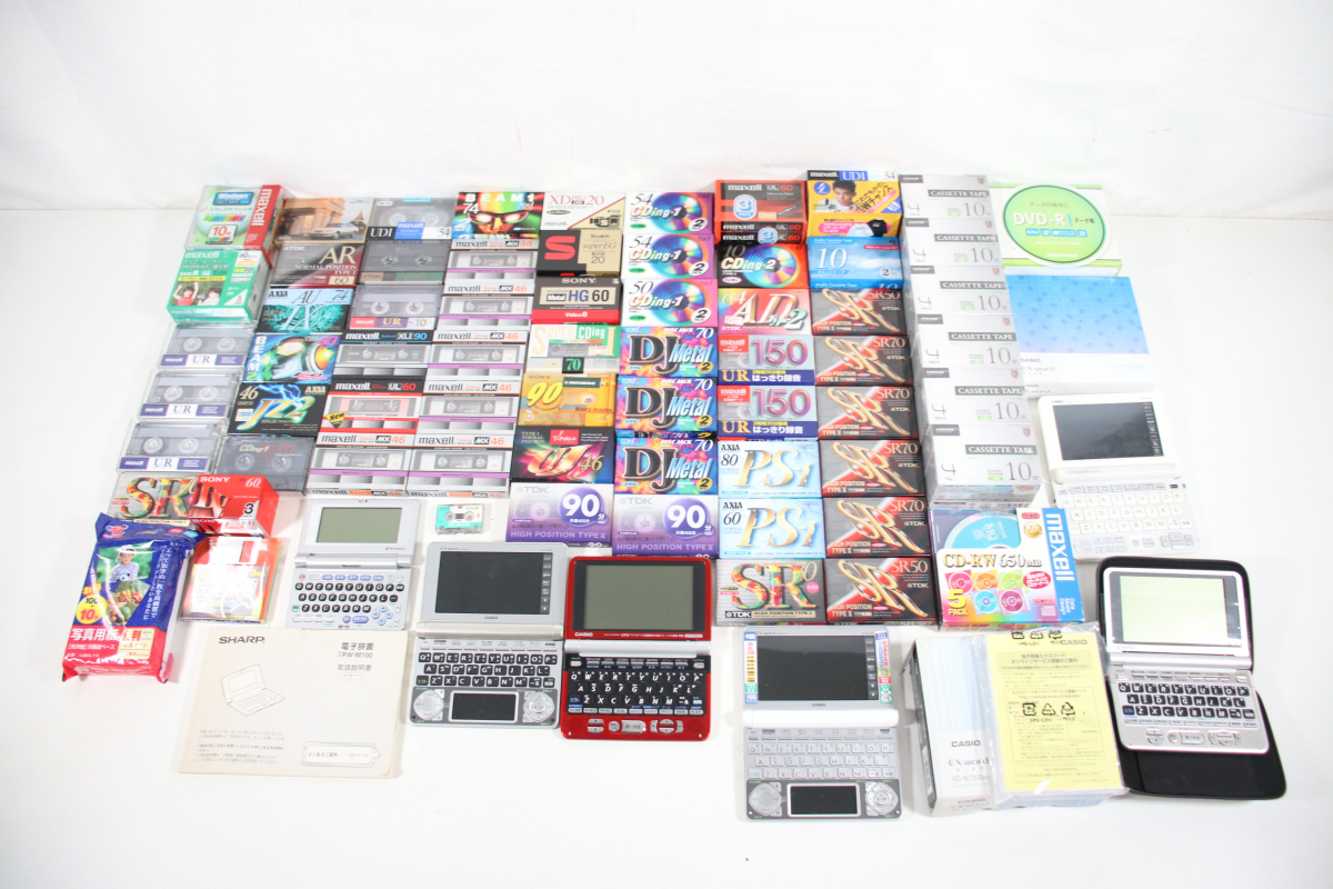 ★ 記録媒体 まとめ SONY maxell TDK CASIO カセット ビデオテープ フロッピー DVD-R CD-RW XD PRO CAM20_JJP_D0304-J015の1番目の画像