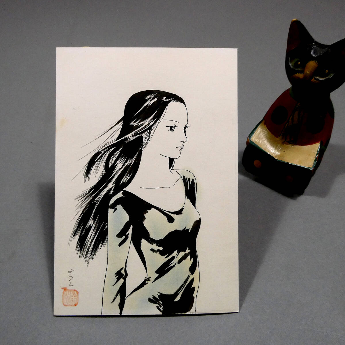 Is』（アイズ） 桂正和先生 直筆サイン 直筆画 葦月伊織 肉筆画 額付き