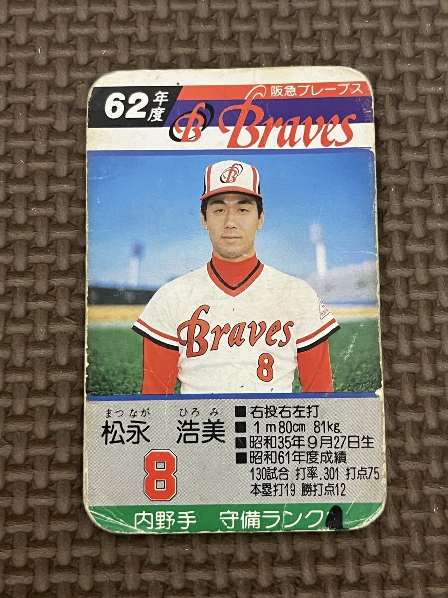 タカラプロ野球カードゲーム 昭和56年度 阪急ブレーブス 福本豊の落札