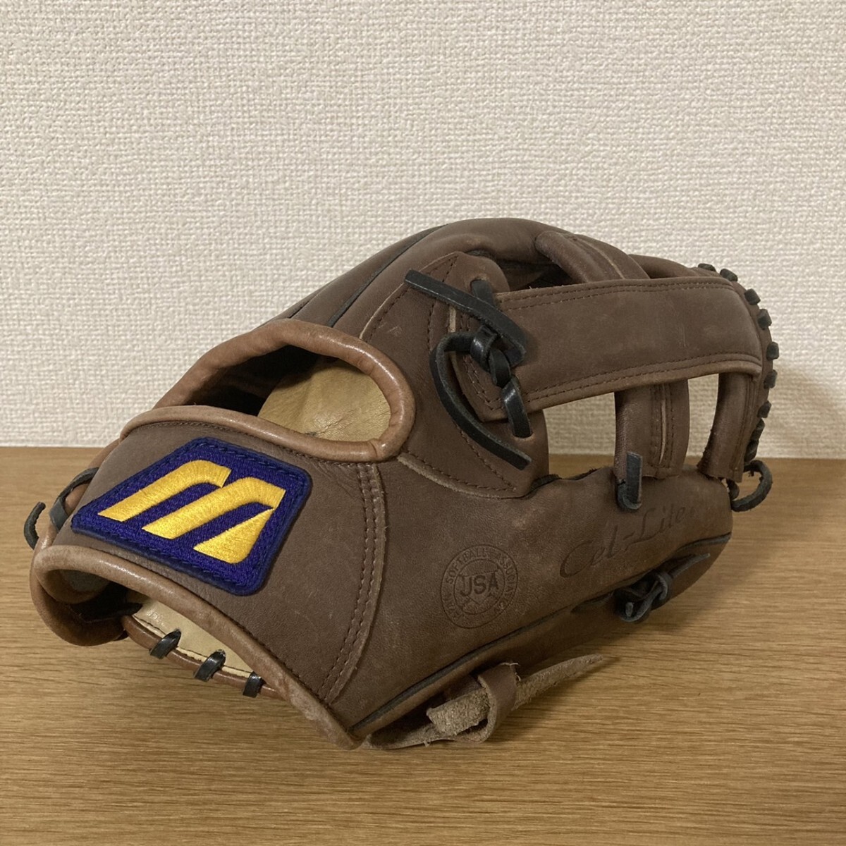 ミズノ ワールドウィン 赤カップ外野手用GOC-3L 70年代当時物