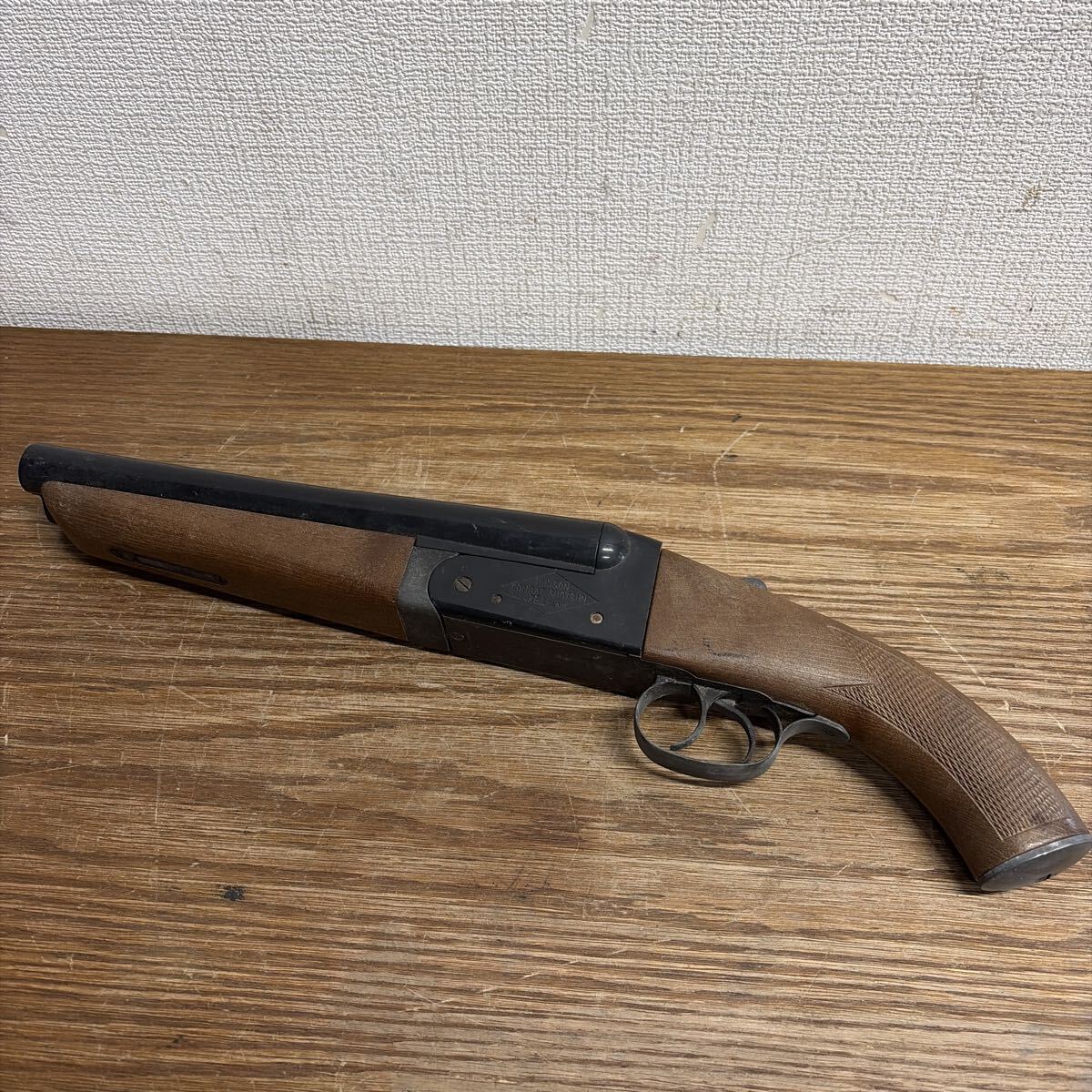 中古】ハドソン ダブルバレル ショットガン 木製ストック＆ABSバレル