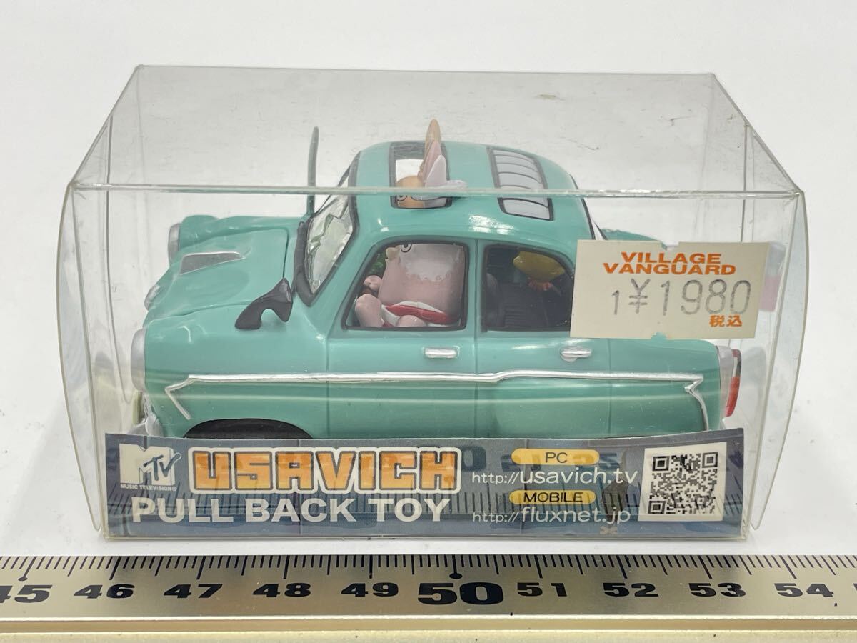 新品】ウサビッチのプルバックトイ ミリツィア パトカーの8.5cm