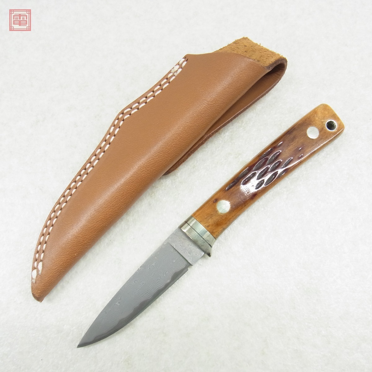 中古】ナイフ○モキ（MOKI）○MK-410Z○レッドボーン○ATS-34 