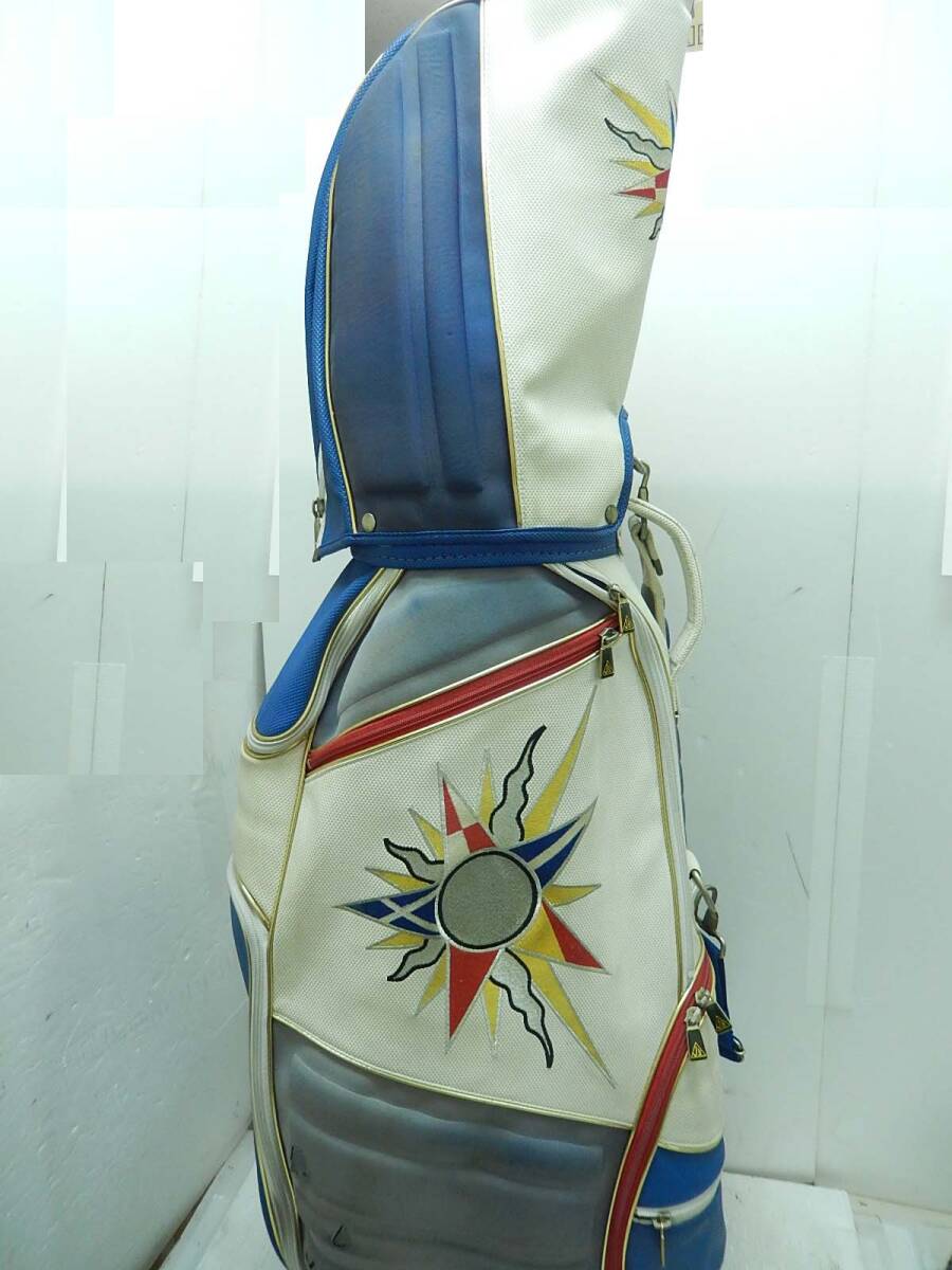 J's ジャンボ尾崎 太陽 ショルダーカバー ヘッドカバー付き キャディバッグ 希少品) ジャンボ尾崎 J's キャディバッグ 太陽マーク 尾崎将司 格安