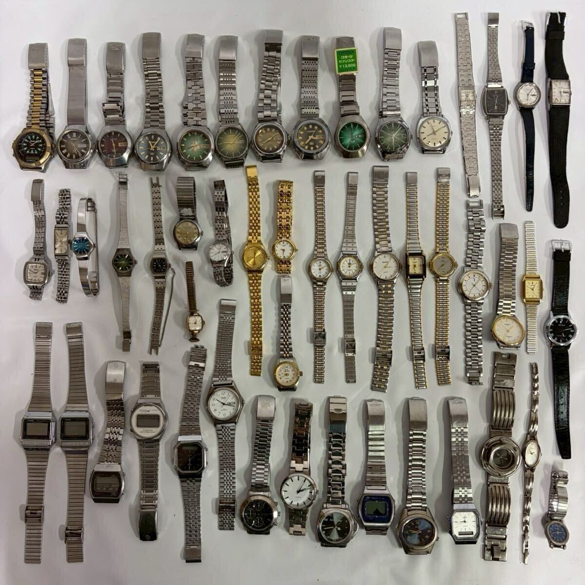 20A05-26:ビンテージ ホーロー 花模様 壁掛け時計 SEIKO セイコー