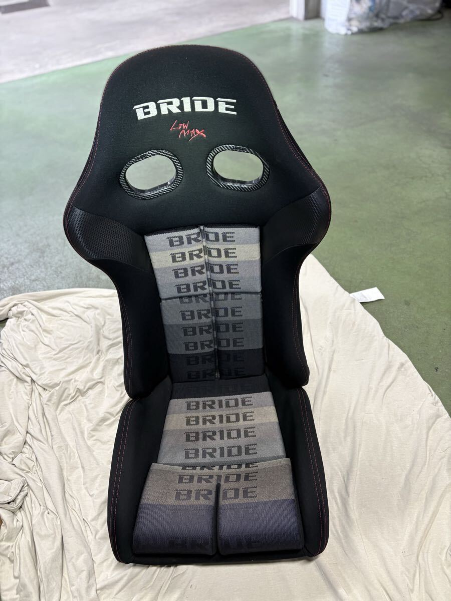 極上 美品 希少 BRIDE ブリッド XAX2 黒レザー 赤ステッチ 