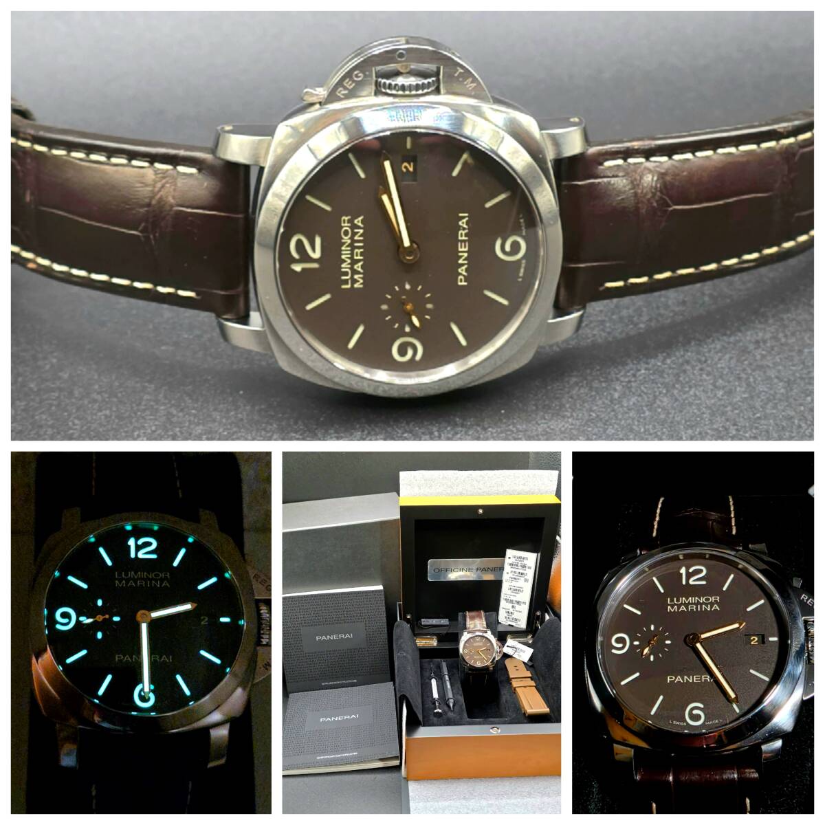 パネライ PANERAI ルミノール44付属の尾錠 取付け幅22mm 純正 正規品