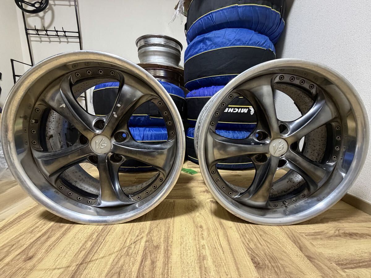 WORK VS-KF 18インチ 7.5J 5H/114.3 +45 4本セット ブラックバーニング