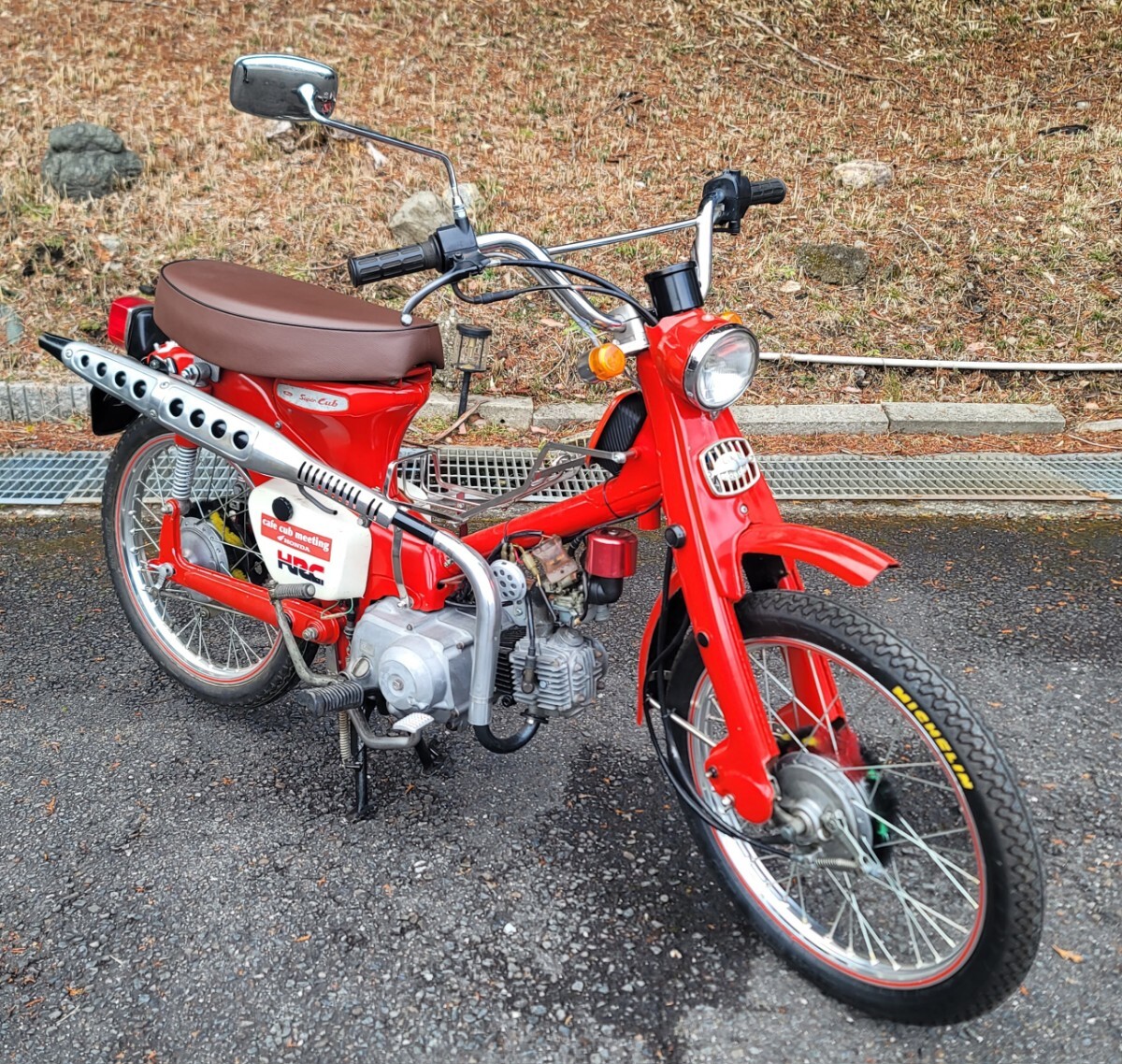 ホンダ スーパーカブ50 カスタム エンジン実働 角目 セル付 4速 12V