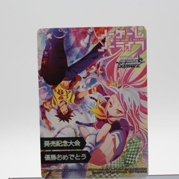 新品】☆新品☆ヴァイスシュヴァルツ☆ws☆ノーゲームノーライフ☆SR