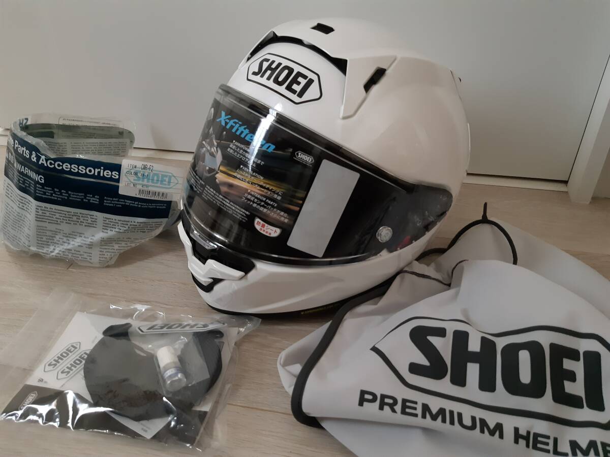 未使用】SHOEI X-15 WHITE ショウエイ X-FIFTEEN ホワイト Lサイズ 未 