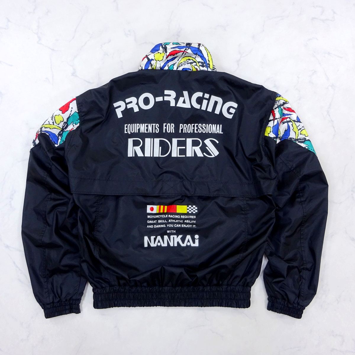 中古】R54□美品 Nankai ナンカイ 南海 チェッカーフラッグ柄 牛革