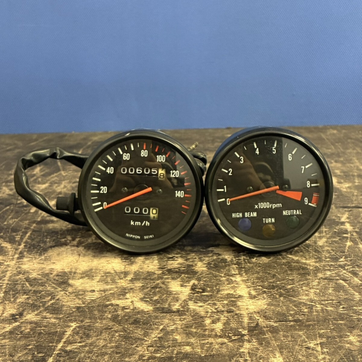 傷や汚れあり】XD ダックス50 ST50 スピードメーター NIPPON SEIKI 針