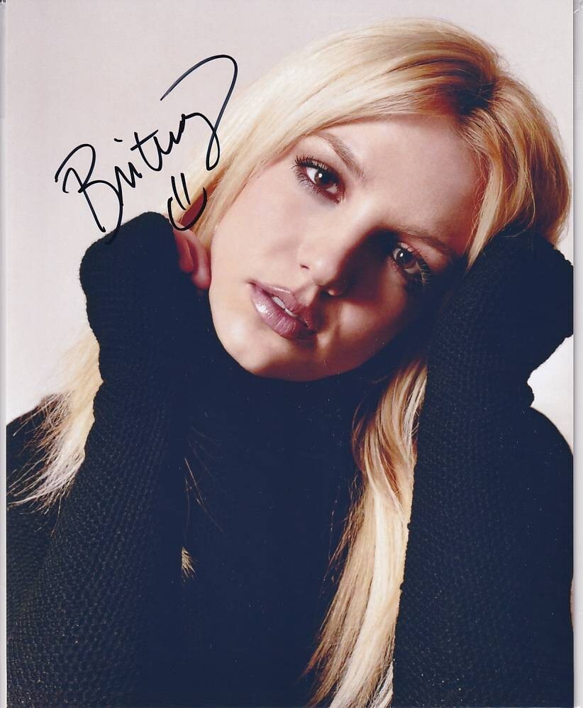 マドンナ & ブリトニー・スピアーズ Madonna & Britney Spears 直筆