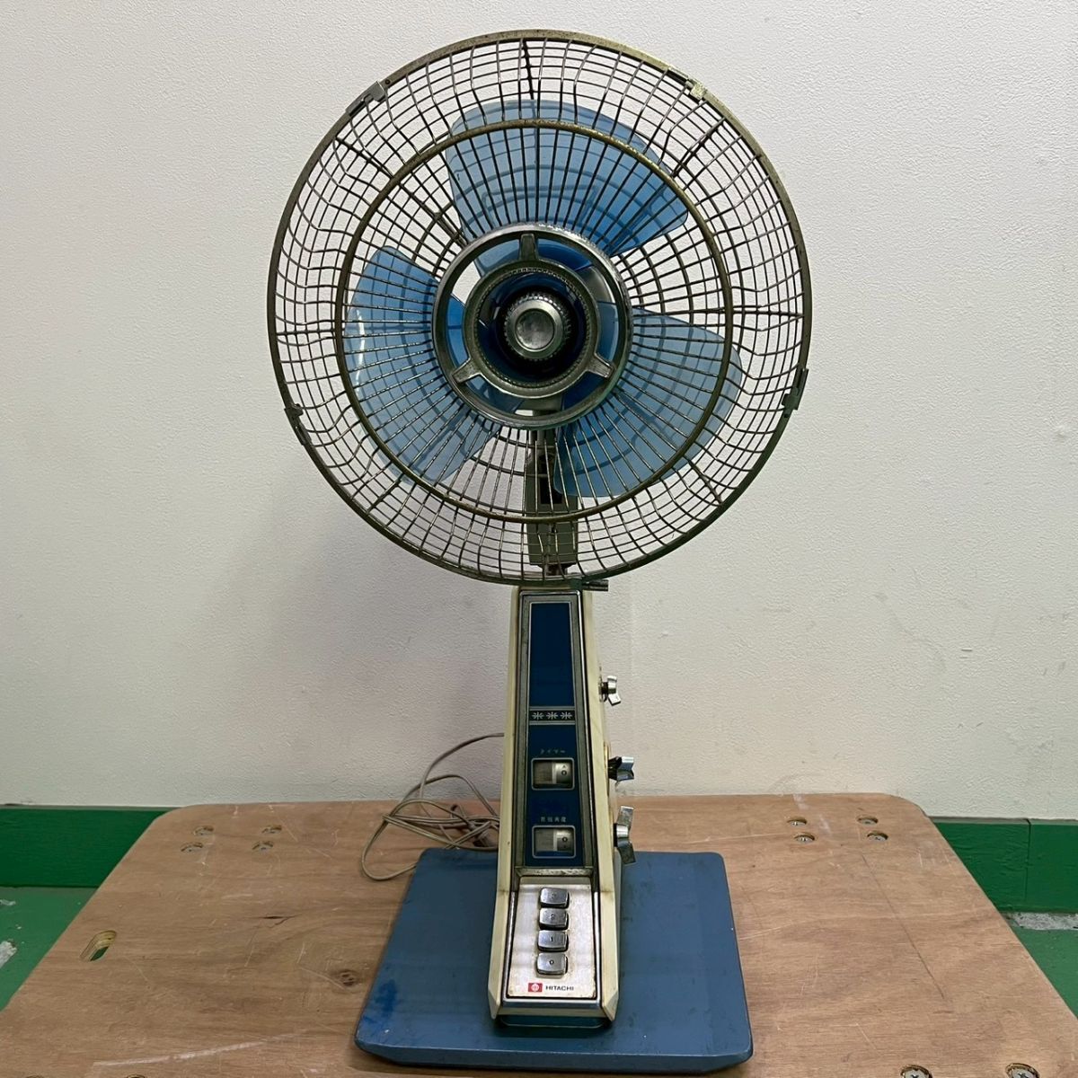 昭和レトロ アンティーク 三菱 四角 扇風機 25㎝ お座敷扇 RM-10A 色