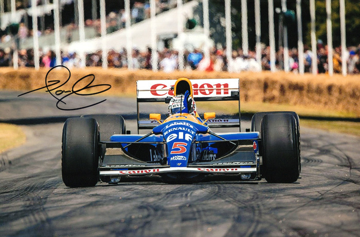 新品】ナイジェル・マンセル フェラーリ 直筆サインフォト/写真 F1