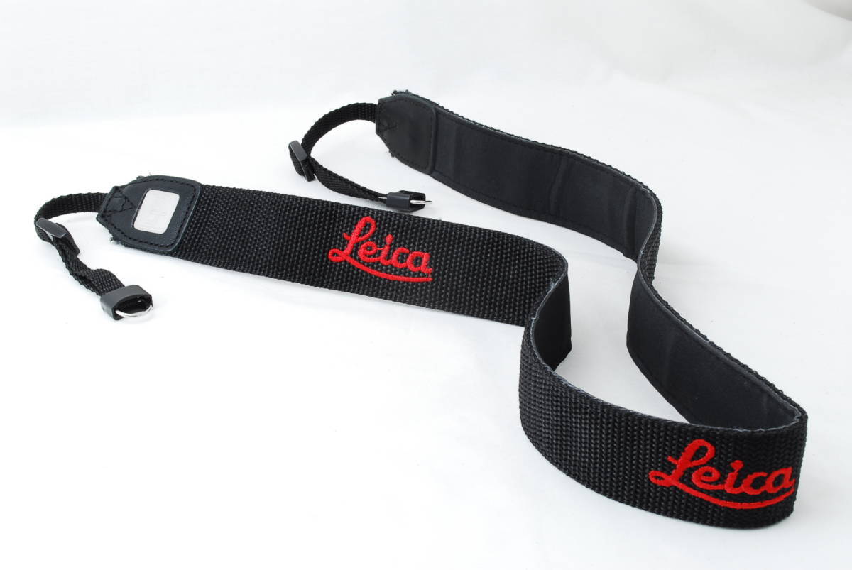LEICA ライカ カメラ ストラップ 金具付き 刺繍文字 新品】☆未使用☆LEICA ライカ カメラ ストラップ 金具付き 刺繍 文字
