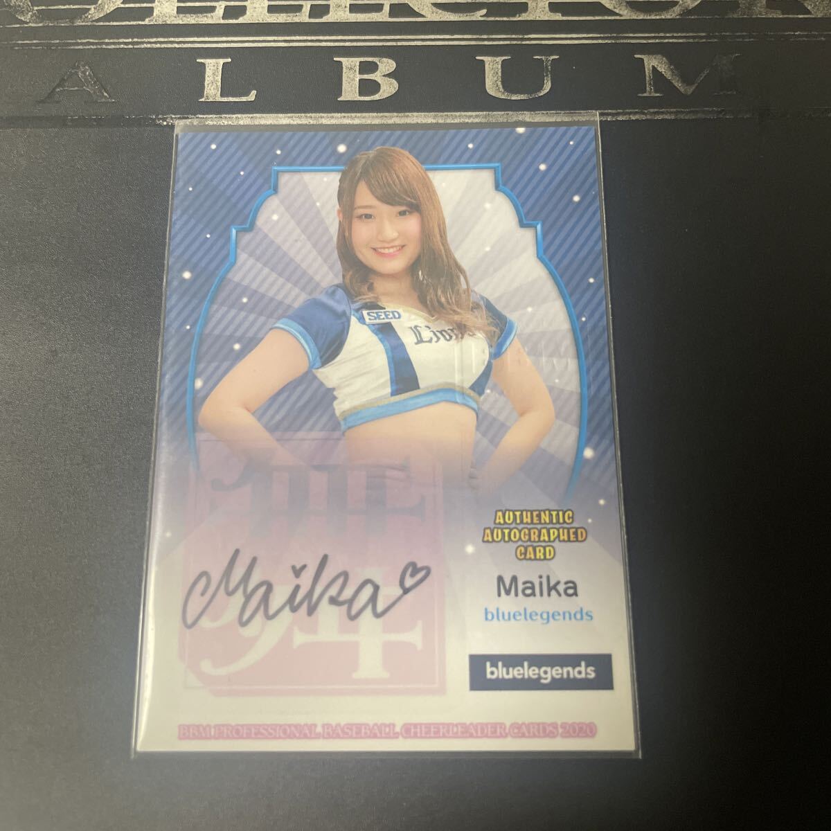 チアリーダー】2013舞 直筆サイン 志歩 shiho Bluelegends DANCING 