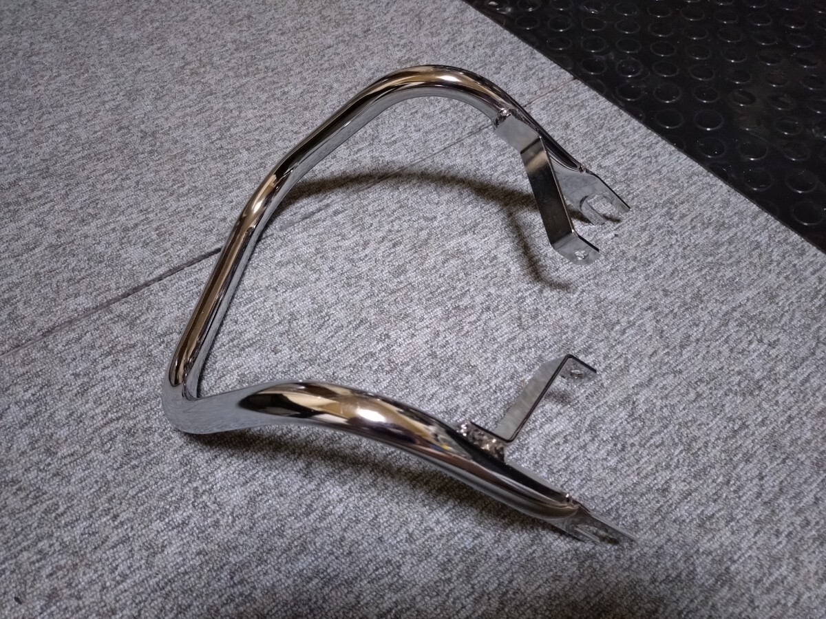 新品】※注文殺到中※新作XJR400 タンデム バー 黒/メッキ ゴム巻き