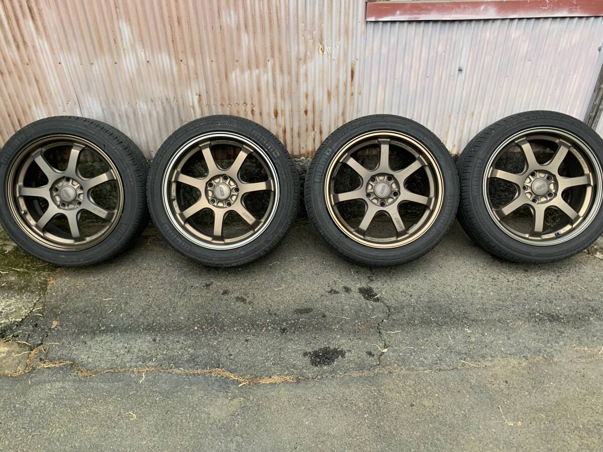 やや傷や汚れあり】無限 MUGEN ホイール MD8 17インチ フラット