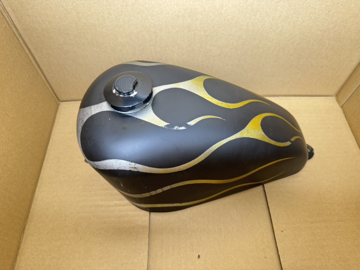 新品】ピーナッツタンク フレイムス エイジング塗装 ショベルヘッド
