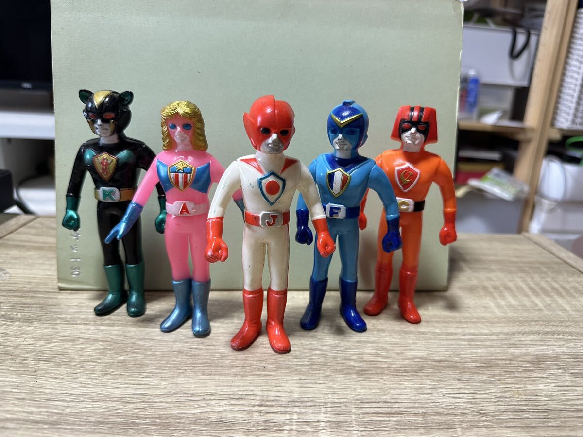 キャラエッグ バトルフィーバーJ 5種 フィギュア 戦隊シリーズ バトル