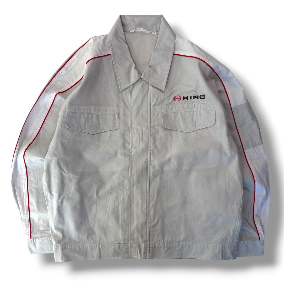 日野HINO メカニックツナギ size【Ｌ】 希少 日野 HINO メカニック ツナギ 夏用 Lサイズ 帽子付きの落札情報